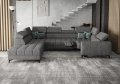 Porto Max I Relax Ecksofa mit elektrischer Relaxfunktion, Schlaffunktion und verstellbaren Kopfstützen