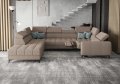 Porto Max I Relax Ecksofa mit elektrischer Relaxfunktion, Schlaffunktion und verstellbaren Kopfstützen