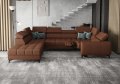 Porto Max I Relax Ecksofa mit elektrischer Relaxfunktion, Schlaffunktion und verstellbaren Kopfstützen