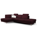 OSLO MINI Ecksofa 295x180 cm mit Schlaffunktion und Bettkasten - Stoff Gemma 59, Rotwein.png