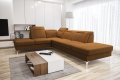 Oslo Ecksofa 295×220 - Elegantes, komfortables Sofa mit Schlaffunktion - Stoff Moly