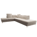 Oslo Ecksofa 295×220 - Elegantes, komfortables Sofa mit Schlaffunktion - Stoff Terra 13, Beige.png