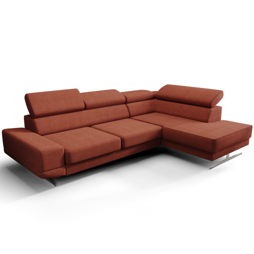 Milano I Ecksofa 270x180 cm – Modernes Ecksofa mit verstellbaren Kopfstützen, Moly 55 - Ziegel.png