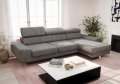 Milano Mini Ecksofa 270 cm – HR-Schaum, Wellenfedern & hohe Füße 16 cm, Terra