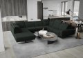 Fiore Max I Ecksofa 350x265 cm – Modernes XXL Ecksofa mit verstellbaren Kopfstützen, Stoff Moly