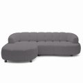 Ecksofa VELPA S – modernes Design mit elektrischer Sitztiefenverstellung & höchstem Komfort – Dunkelgrau (Cloud 97)