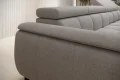 Ecksofa ALVIN L mit elektrischer Sitztiefenverstellung und Relax-Kopfstützen