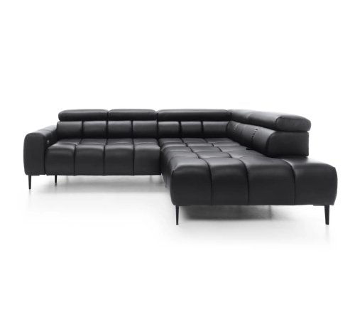 Ecksofa PLAZA L mit elektrischer Sitztiefenverstellung, verstellbaren Kopfstützen & Rückenlehnen