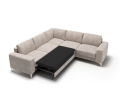 Ecksofa Leder ARIA MAX Ledersofa L-Form 250×250 Schlaffunktion und Bettkasten - Rechts, Over The Horizon 08