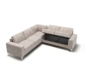 Ecksofa Leder ARIA MAX Ledersofa L-Form 250×250 Schlaffunktion und Bettkasten - Rechts, Over The Horizon 08
