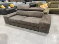 Elegantes Ledersofa Royal II – 225 cm, Verstellbare Kopfstützen & Echtes Leder - Nubukleder