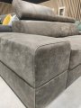 Elegantes Ledersofa Royal II – 225 cm, Verstellbare Kopfstützen & Echtes Leder - Nubukleder