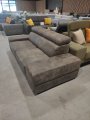 Elegantes Ledersofa Royal II – 225 cm, Verstellbare Kopfstützen & Echtes Leder - Nubukleder
