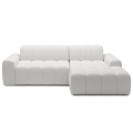 Ecksofa FABIO S mit elektrischer Sitztiefenverstellung  Modernes Design 266x170 cm - Stoff Anthology 01, Creme.png
