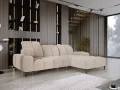 Giovanni S Ecksofa mit elektrischer Sitztiefenverstellung & Relaxfunktion, modernes Komfortsofa - Hellbeige