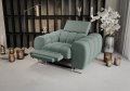Aspen Relax Sessel – Sessel mit Relaxfunktion, elegant fürs Wohnzimmer, Stoff Gemma 72 - Türkis, Hellblau