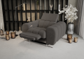 Aspen Relax Sessel – Sessel mit Relaxfunktion, elegant fürs Wohnzimmer, Stoff Gemma 97 - Schwarz