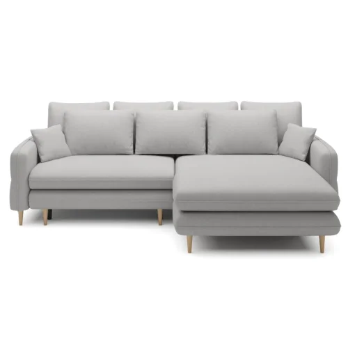 SALLY Ecksofa mit Schlaffunktion DL & Bettkasten – Komfortables Schlafsofa 269 cm – Stoff Sorella 03, Ecru  Hellbeige.png