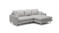 SALLY Ecksofa mit Schlaffunktion DL & Bettkasten – Komfortables Schlafsofa 269 cm – Stoff Sorella 03, Ecru / Hellbeige