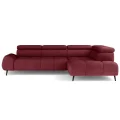 Ecksofa MAVEL L Elegant mit elektrischer Sitztiefenverstellung  Moderner Komfort - Stoff Aurora 09, Weinrot.png