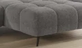 Ecksofa MAVEL S Elegant mit elektrischer Sitztiefenverstellung – Stoff Bubble 07, Grau