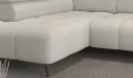 Ecksofa MAVEL XL Elegant mit elektrischer Sitztiefenverstellung und Kopfstützen