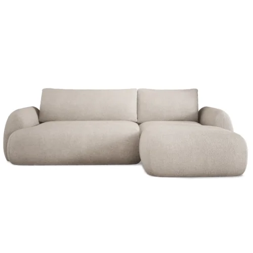 Ecksofa MONDI S mit Schlaffunktion und Bettkasten, modernes Design – Stoff Anthology 02, Beige.png