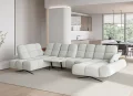 Design Ecksofa PRADO XL | U-Form Sofa mit elektrischer Relaxfunktion & Sitztiefenverstellung