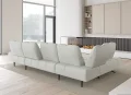 Design Ecksofa PRADO XL | U-Form Sofa mit elektrischer Relaxfunktion & Sitztiefenverstellung