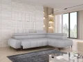 Ecksofa SANTO L – Modernes Design mit elektrischer Sitztiefenverstellung, verstellbaren Kopfstützen und Relax-Funktion