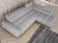 Ecksofa SANTO L – Modernes Design mit elektrischer Sitztiefenverstellung, verstellbaren Kopfstützen und Relax-Funktion