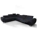 Ecksofa Aspen Max Relax 330×260 cm mit Schlaffunktion & Relax, Terra Stoff - verstellbare Kopfstützen - Liegefläche 117x190 cm, Dunkelgrau (Terra 96).png