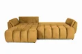 Ecksofa Oti mit Schalffunktion und Bettkasten - Stoff Monolith 48