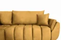 Ecksofa Oti mit Schalffunktion und Bettkasten - Stoff Monolith 48