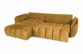 Ecksofa Oti mit Schalffunktion und Bettkasten - Stoff Monolith 48