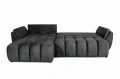 Ecksofa OTI mit Schlaffunktion und Bettkasten - Monolith 95