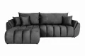 Ecksofa OTI mit Schlaffunktion und Bettkasten - Monolith 95