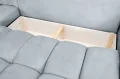 Ecksofa Oti mit Schlaffunktion und Bettkasten - Monolith 84