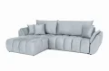 Ecksofa Oti mit Schlaffunktion und Bettkasten - Monolith 84