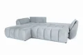 Ecksofa Oti mit Schlaffunktion und Bettkasten - Monolith 84