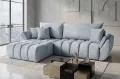 Ecksofa Oti mit Schlaffunktion und Bettkasten - Monolith 84