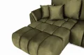 Ecksofa OTI mit Schlaffunktion und Bettkasten - Monolith 38