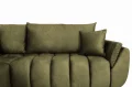 Ecksofa OTI mit Schlaffunktion und Bettkasten - Monolith 38