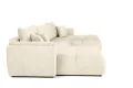 Ecksofa OTI U mit Schlaffunktion und Bettkasten - Monolith 02, Creme Beige