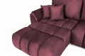 Ecksofa OTI U mit Schlaffunktion und Bettkasten - Monolith 69