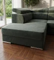Ecksofa Royal I mit Schlaffunktion und verstellbaren Kopfstützen - Terra 48