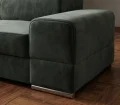 Ecksofa Royal I mit Schlaffunktion und verstellbaren Kopfstützen - Terra 48