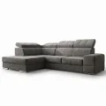 Ecksofa Royal I mit Schlaffunktion und verstellbaren Kopfstützen im exklusiven Samt - Terra 88, Grau.jpg