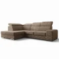 Ecksofa Royal I mit Schlaffunktion und verstellbaren Kopfstützen im strukturierten Gewebe - Aragon 22, Dunkelbeige.jpg