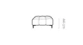 Ecksofa PLAZA MINI mit Relaxfunktion Elektrisch verstellbarer Sitz Sofa